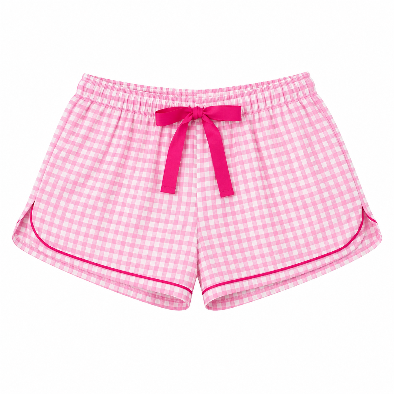 Pijama Americano Kit 3 Peças Xadrez Rosa