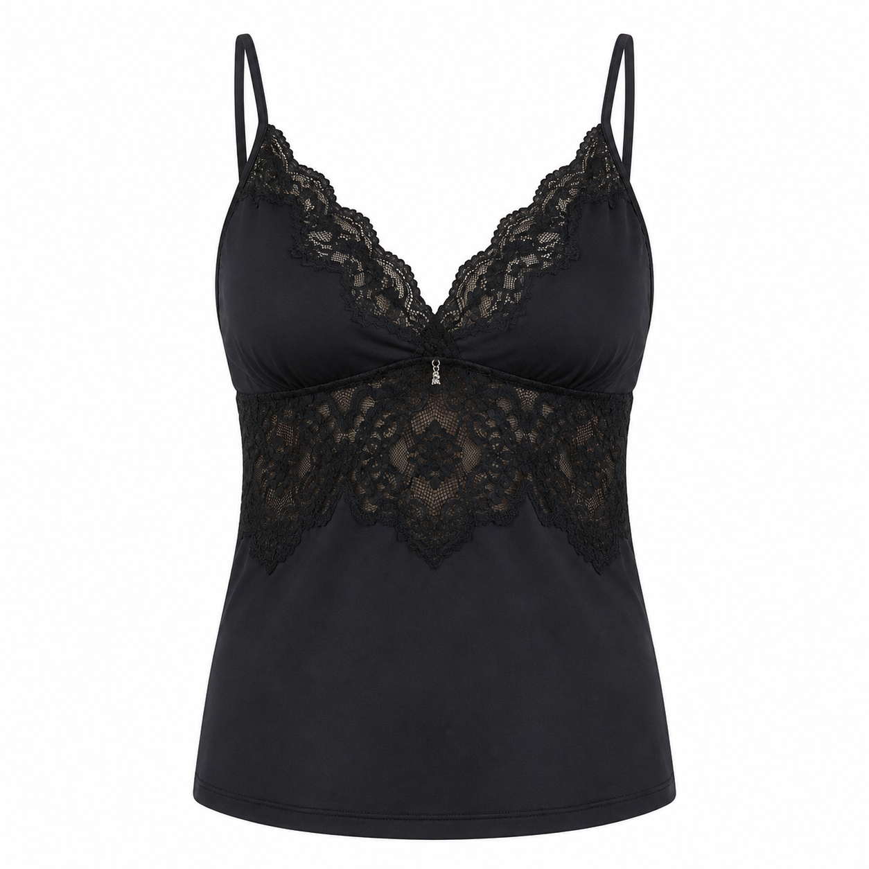 Babydoll de Microfibra e Renda Recco