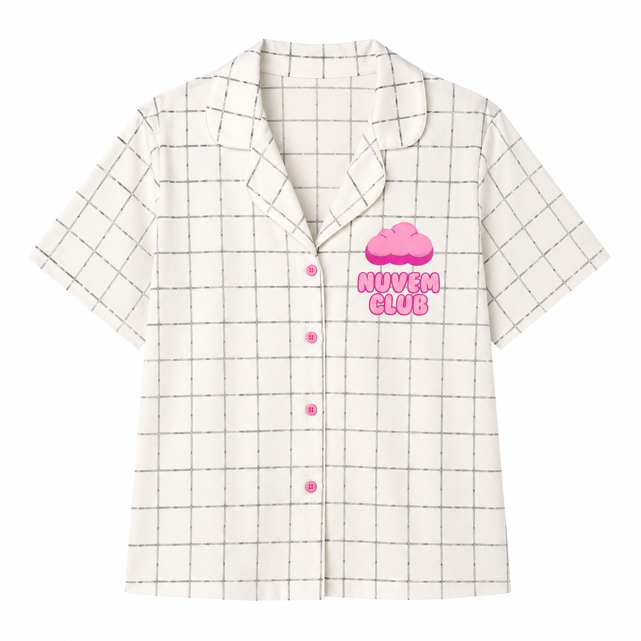 Pijama Americano Algodão Curto Xadrez Off
