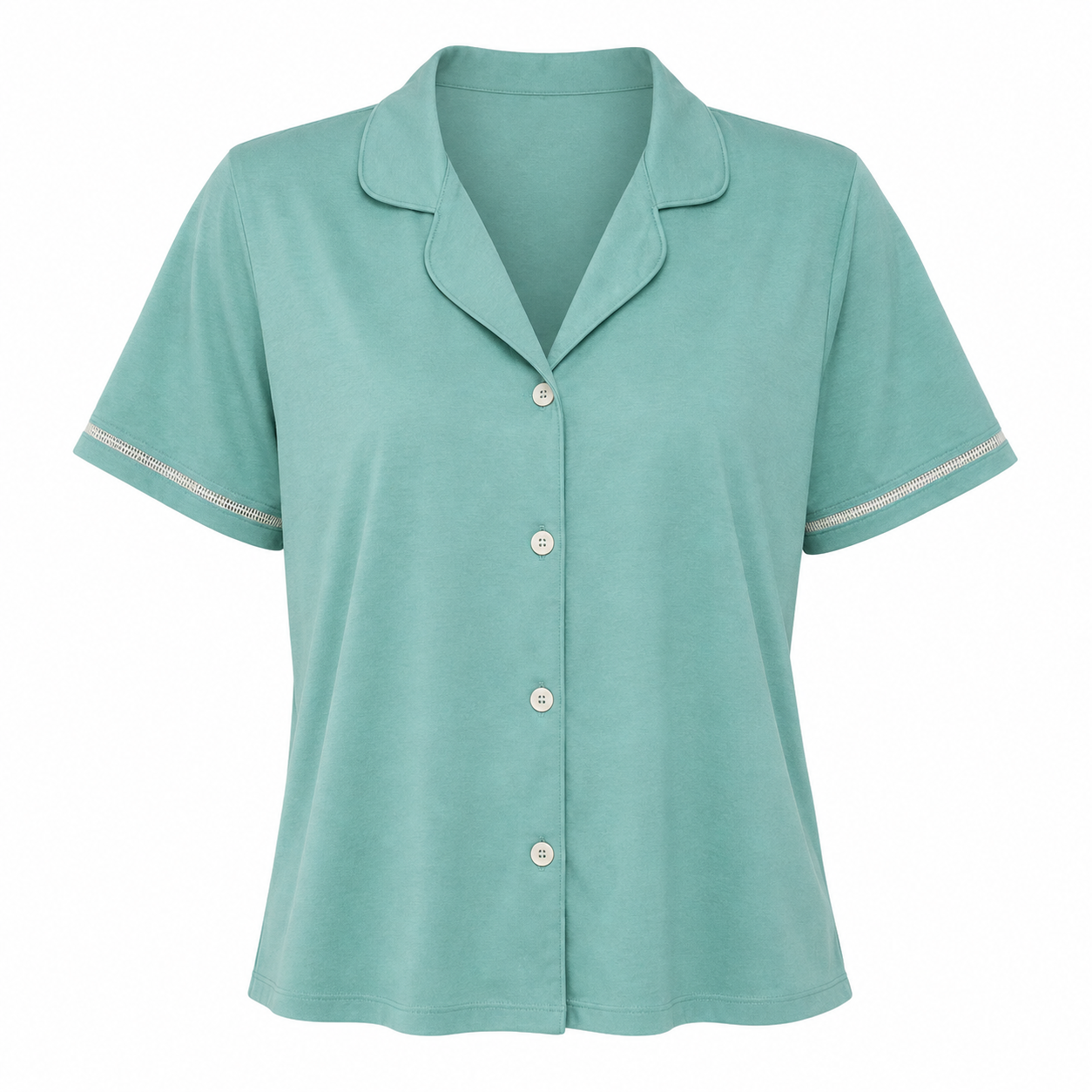 Pijama Americano Algodão Curto Arabesco Verde
