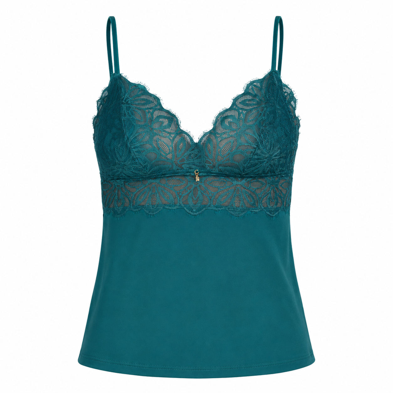 Babydoll com Caleçon Microfibra e Renda Recco