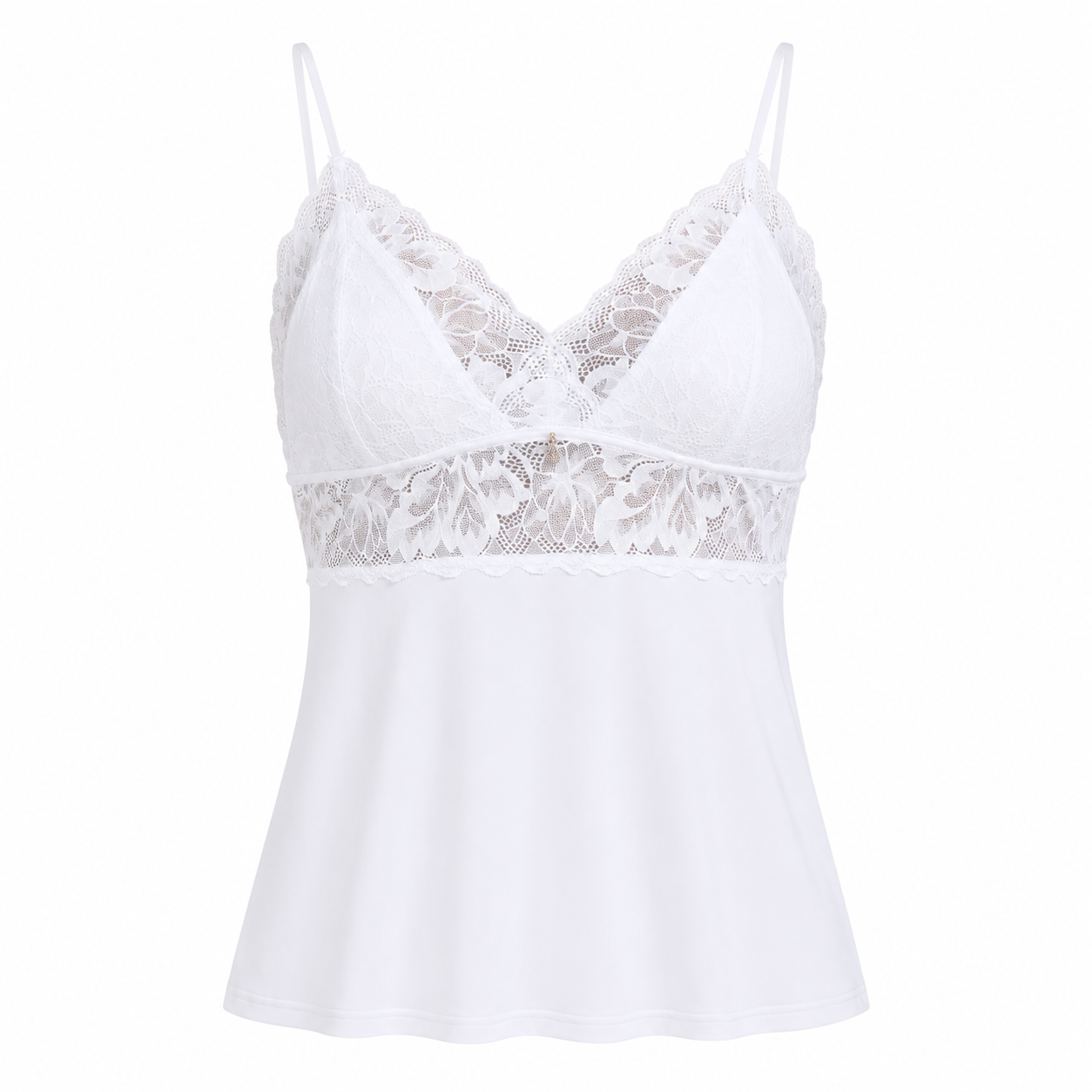 Babydoll com Caleçon Microfibra e Renda Recco