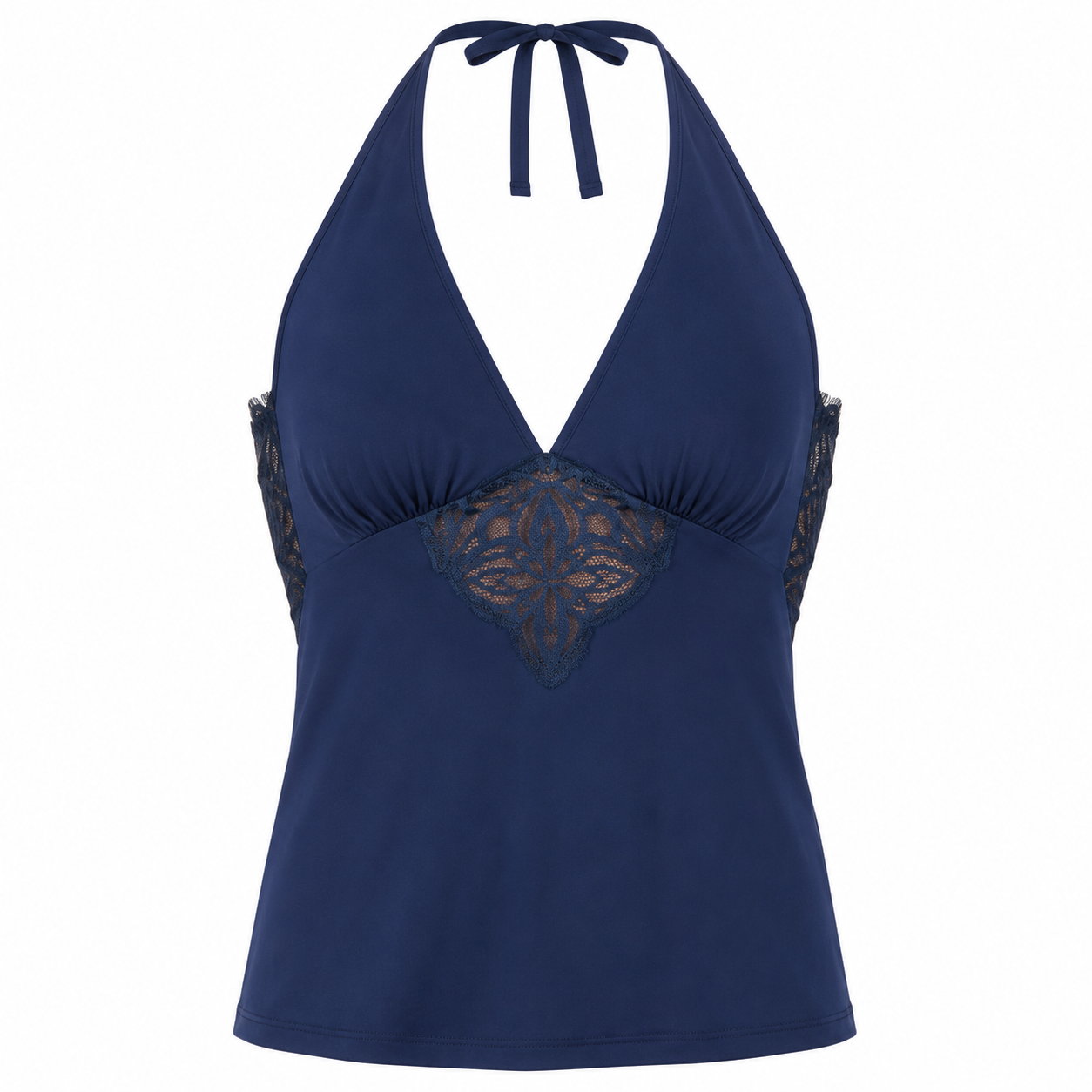 Babydoll Frente única Microfibra e Renda Recco