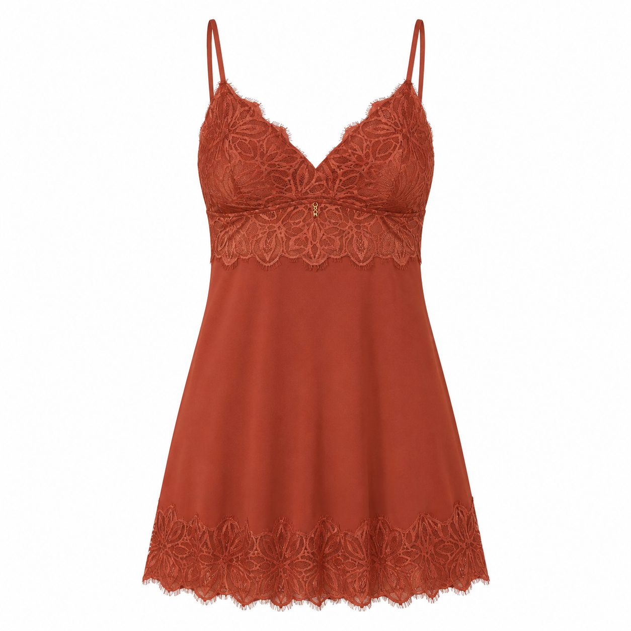 Camisola de Microfibra e Renda Recco