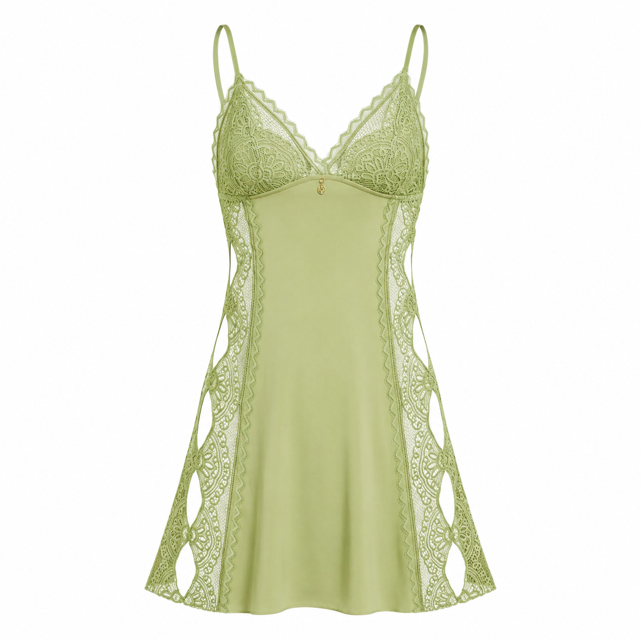 Camisola de Microfibra e Renda Recco