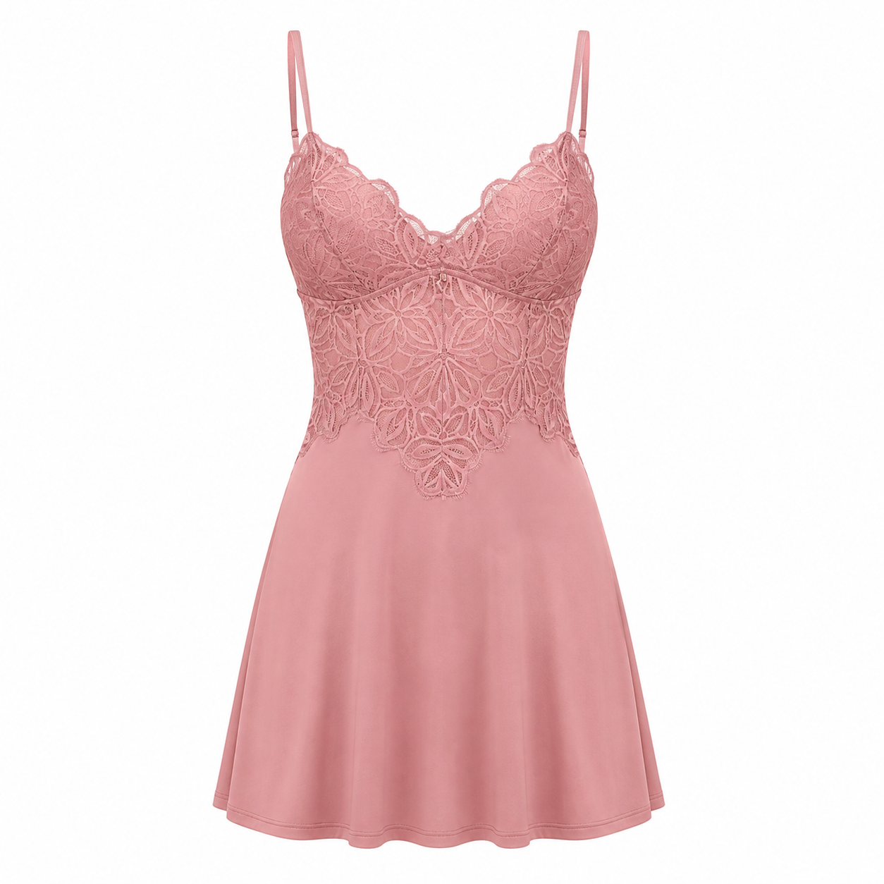 Camisola de Microfibra e Renda Recco
